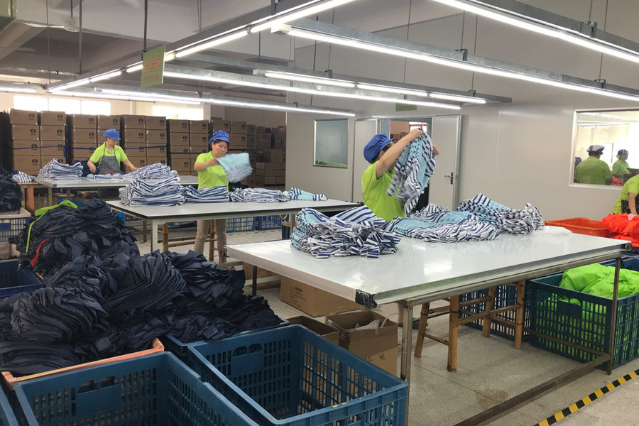 XIAMEN GREENLIKE BAG CO.,LTD Produktionslinie des Herstellers