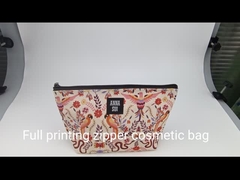 Vollfarbige, benutzerdefinierte Baumwolltaschen mit Druck und Reißverschluss